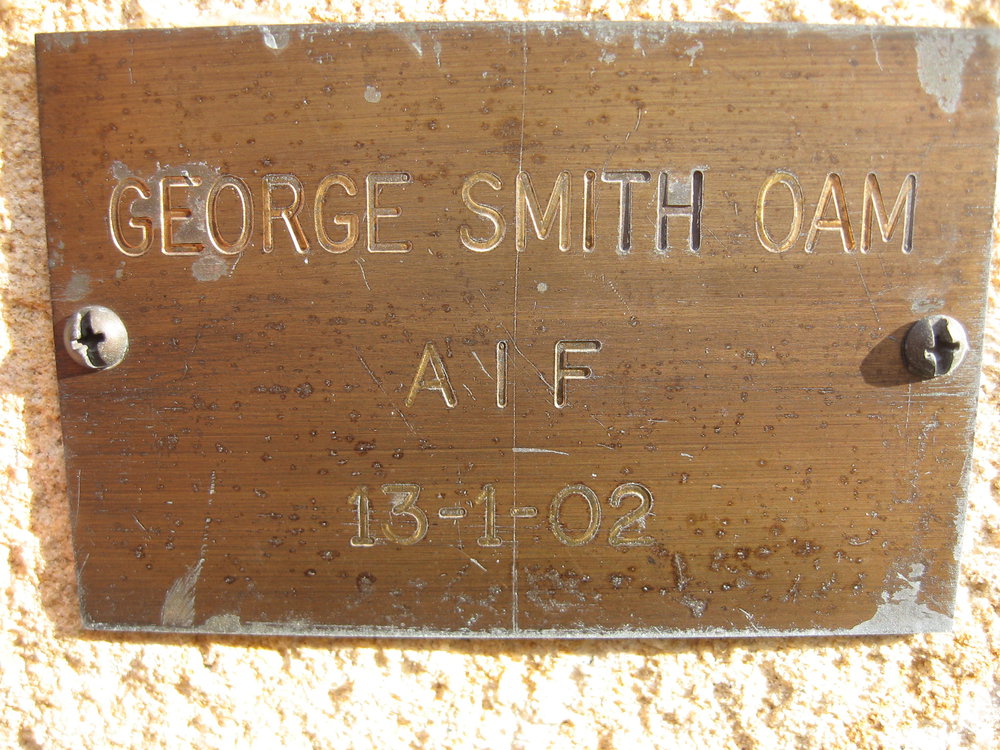 Plaque - Smith, George OAM (AIF)