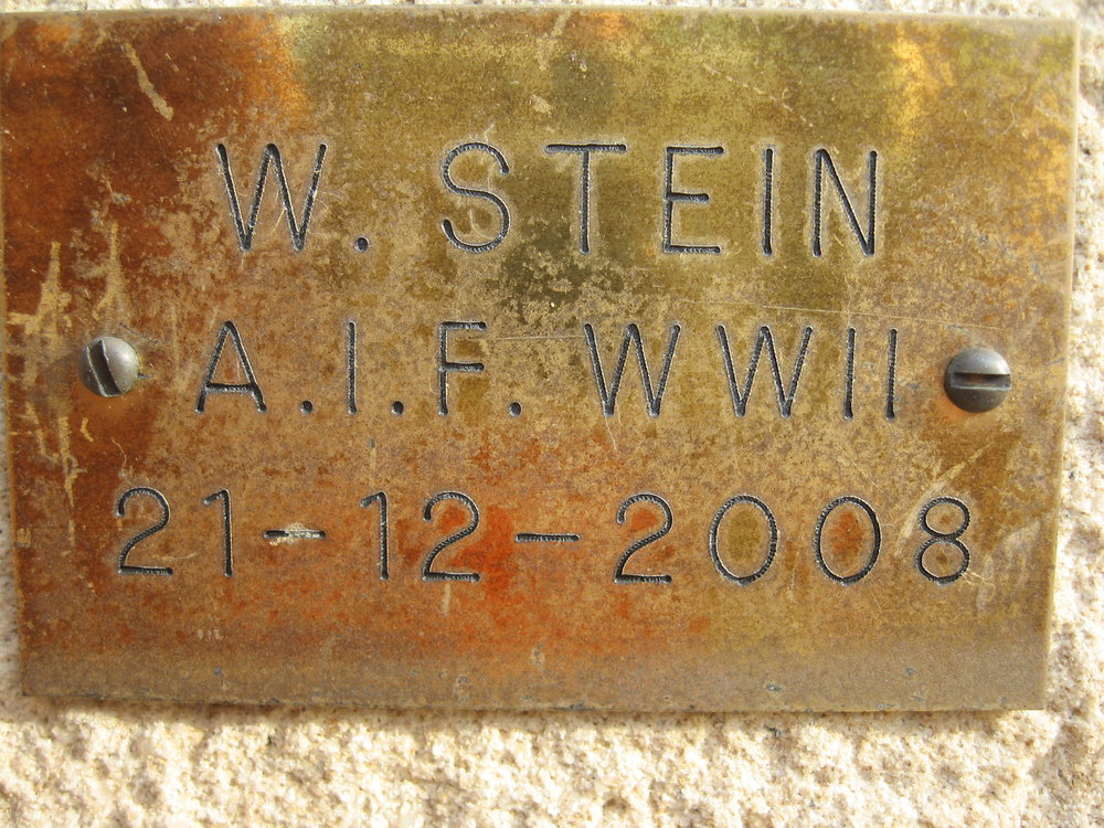 Plaque - Stein, William James (AIF, WWII)