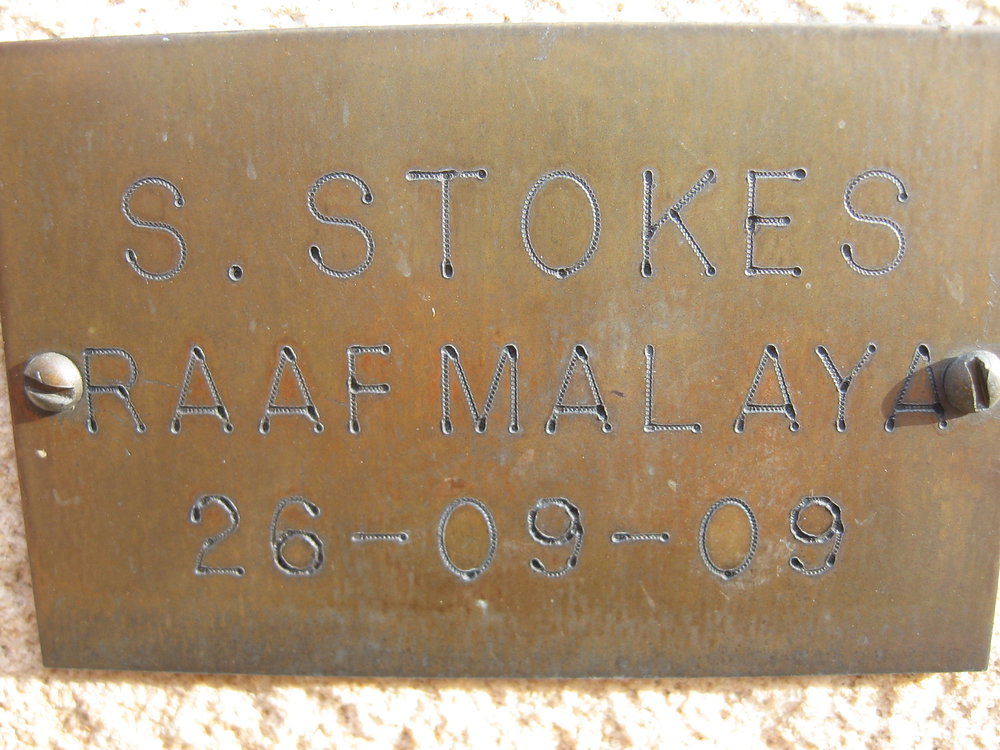 Plaque - Stokes, Stanley Owen (RAAF, MALAYA)