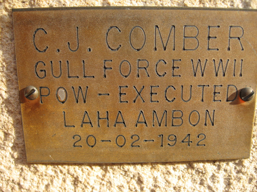 Plaque - Comber, Charles John  (AIF, POW)