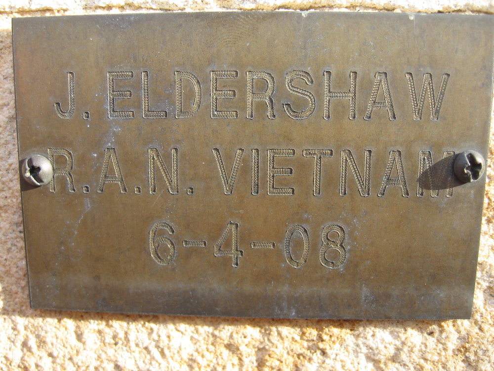 Plaque - Eldershaw, John Barry (RAN, VIETNAM)