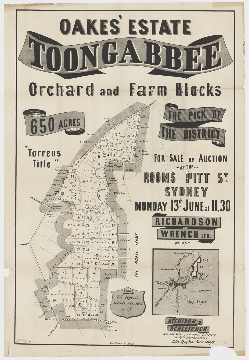 Oakes' Estate, Toongabbee, 1892