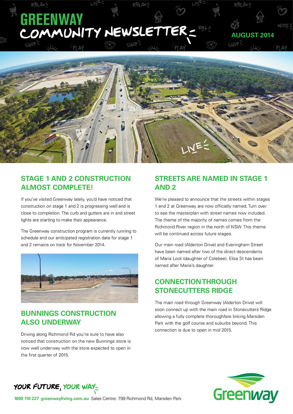 Greenway Community Newsletter, August 2014