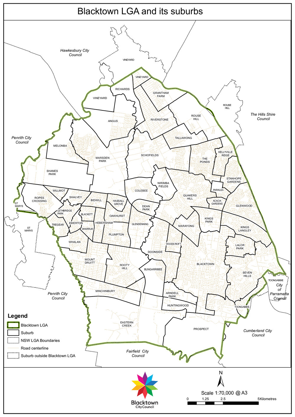Blacktown Local Government Area and its Suburbs, 2020
