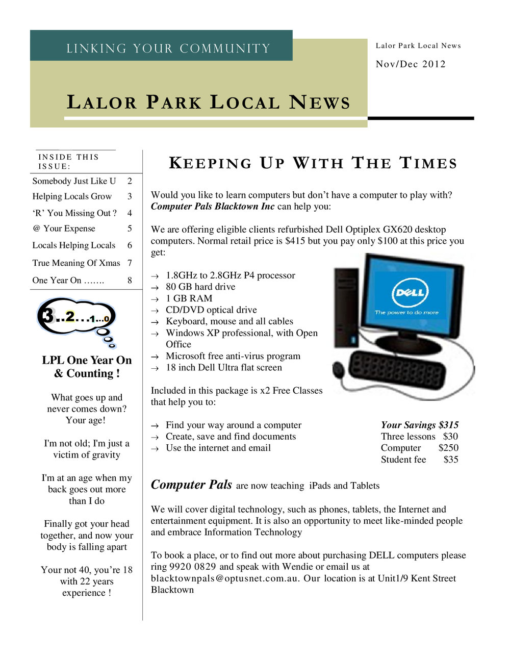 Lalor Park Local newsletter, November/December 2012