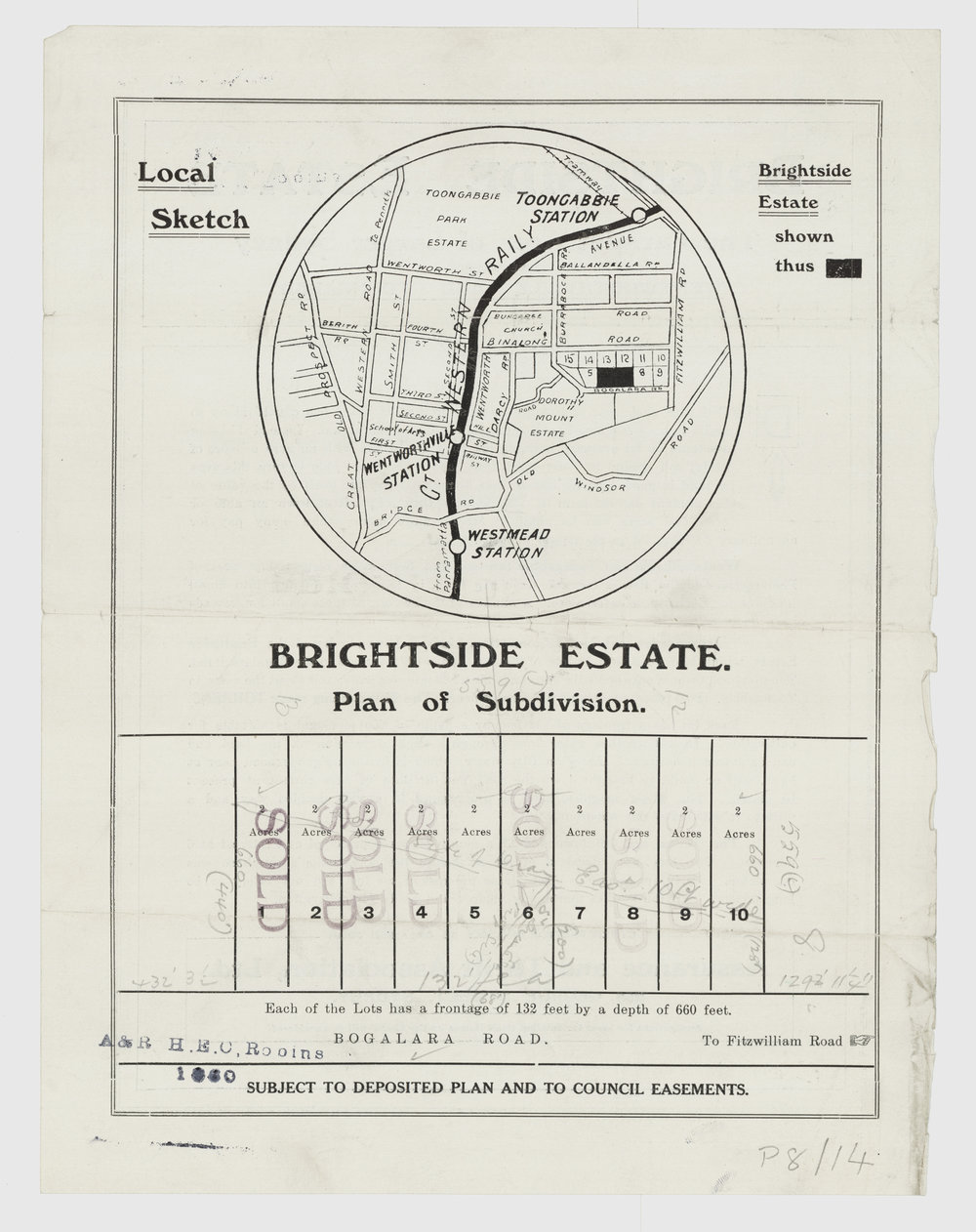 Brightside Estate, Toongabbie, c1917