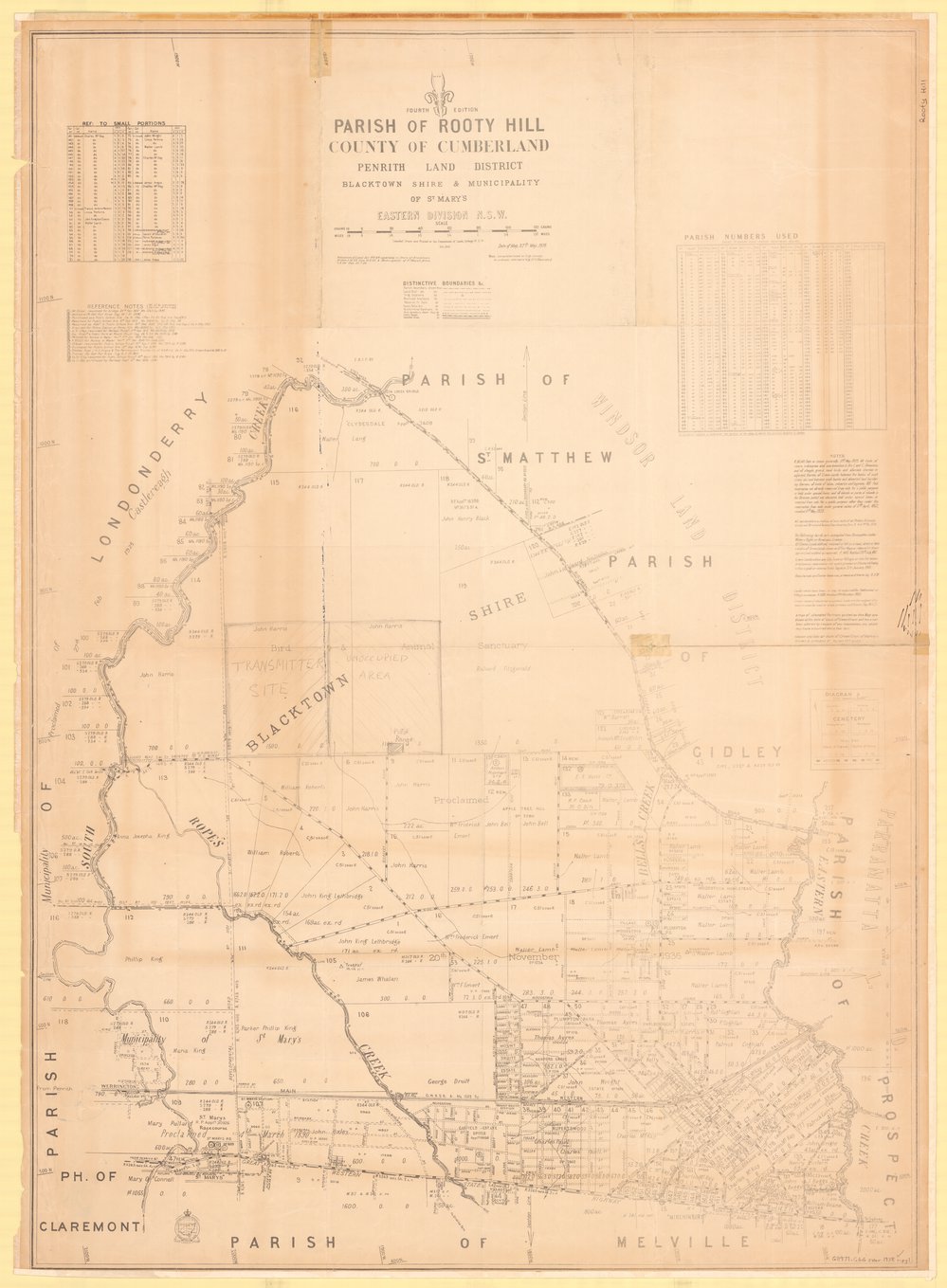 Parish of Rooty Hill, County of Cumberland, 1938