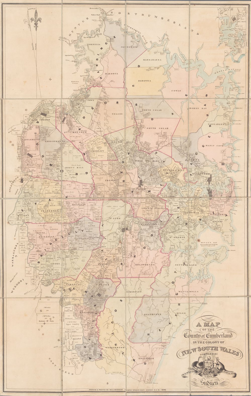 Map of the County of Cumberland, 1840