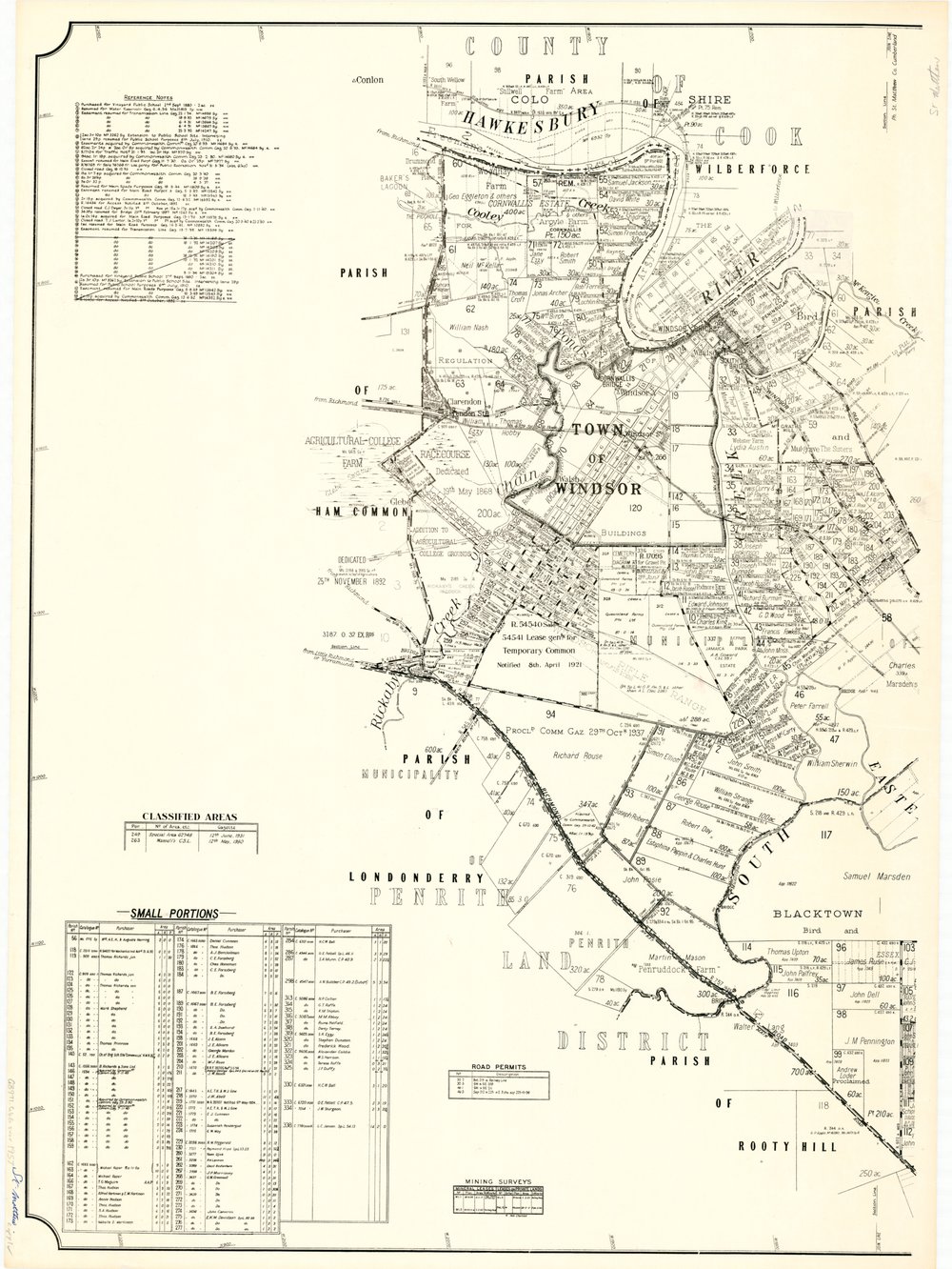 Parish of St Matthew, County of Cumberland, 1957