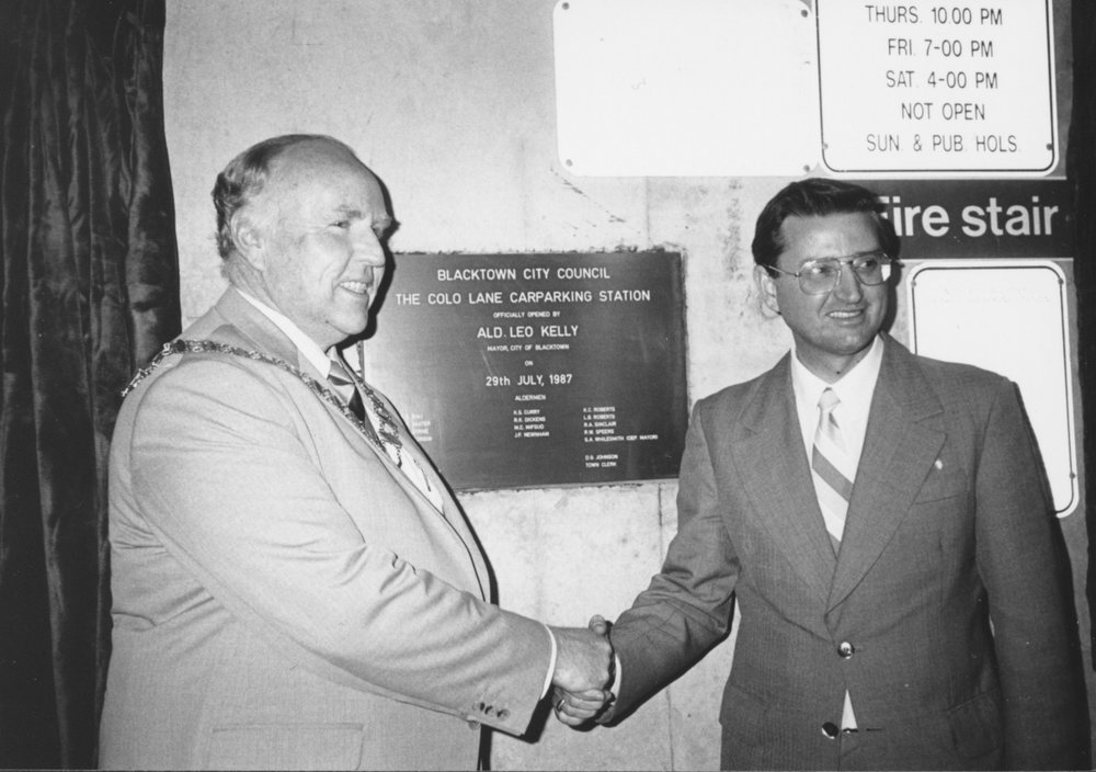 Colo Lane carpark, official opening