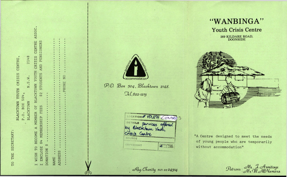 Wanbinga Youth Crisis Centre, Doonside