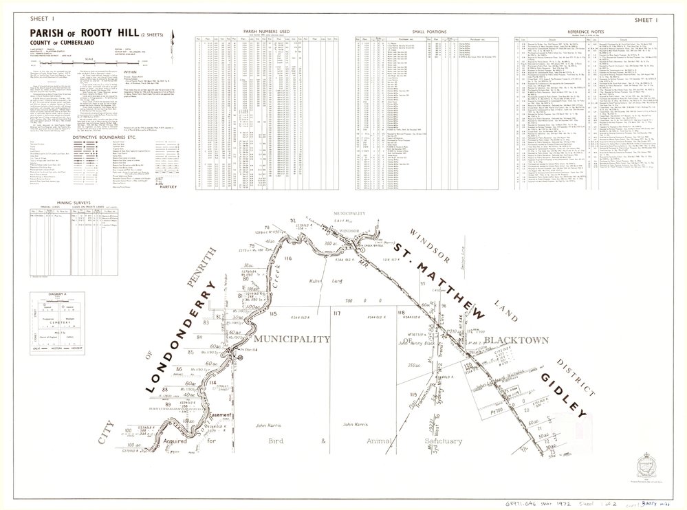 Parish of Rooty Hill, County of Cumberland,  Sheet 1, 1972