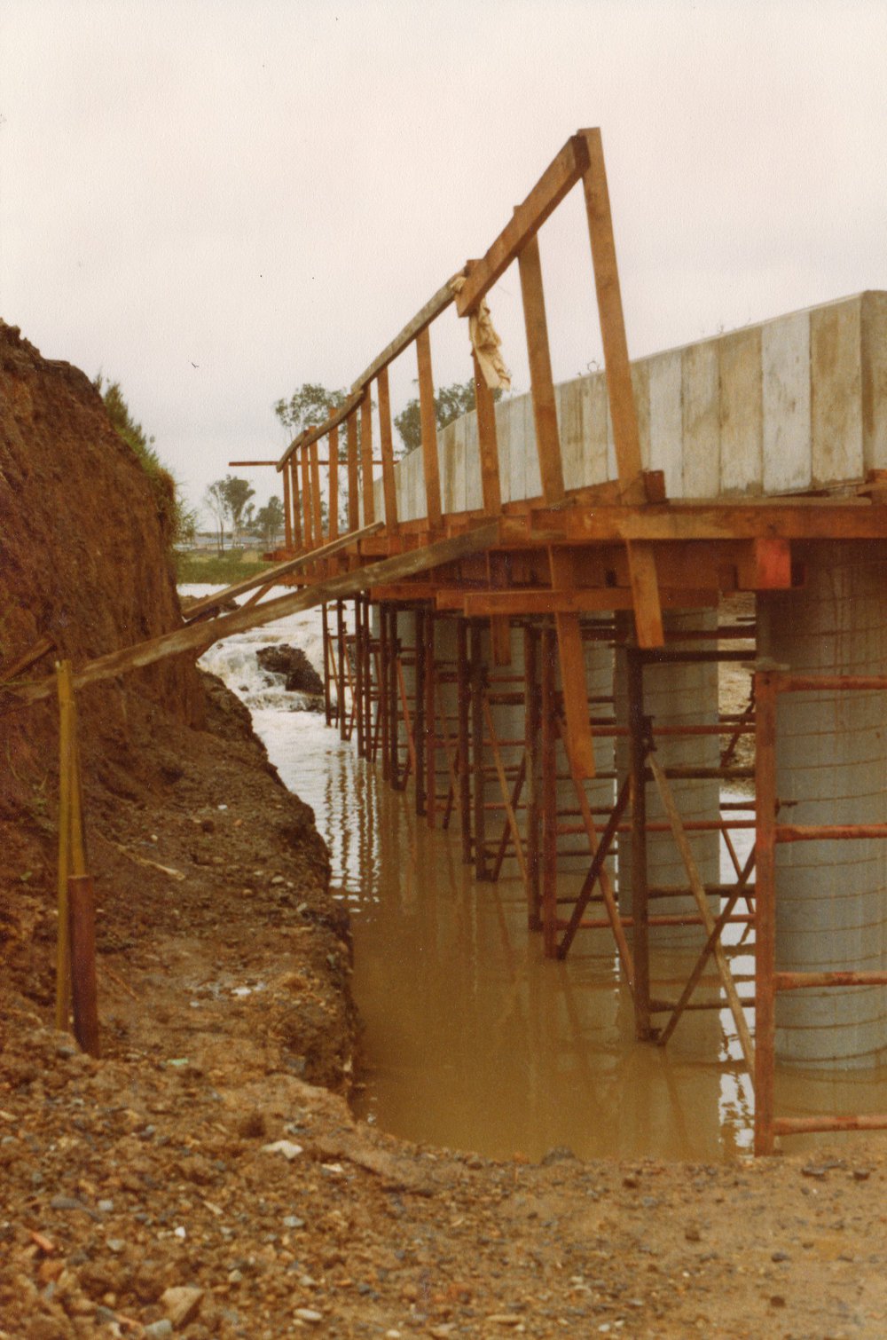 New bridge under construction, Falmouth Road Marayong
