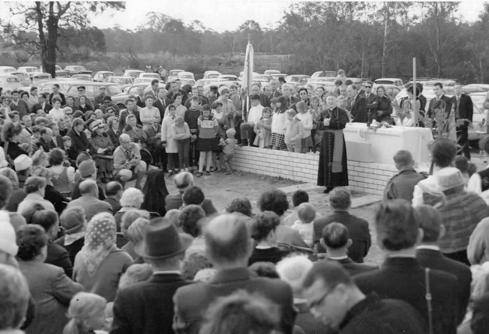 Laying of foundation stone for St Elizabeth Home, Dean Park