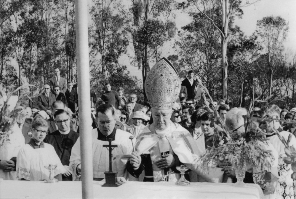 Laying of foundation stone for St Elizabeth Home, Dean Park