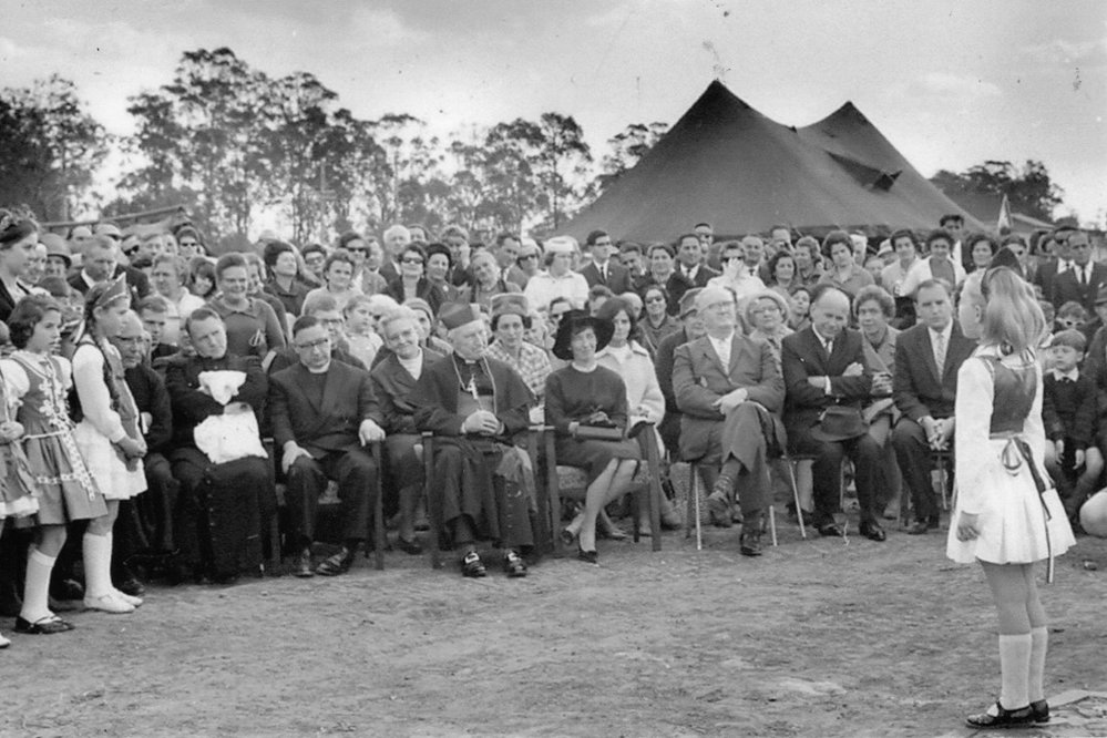 Laying of foundation stone for St Elizabeth Home, Dean Park