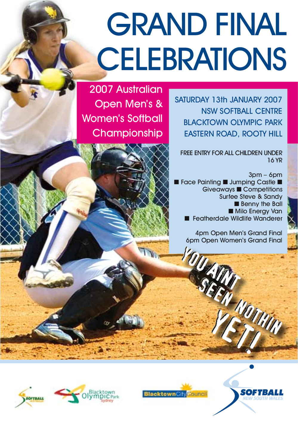 Australian Open Men's and Women's Softball Championship, 2007