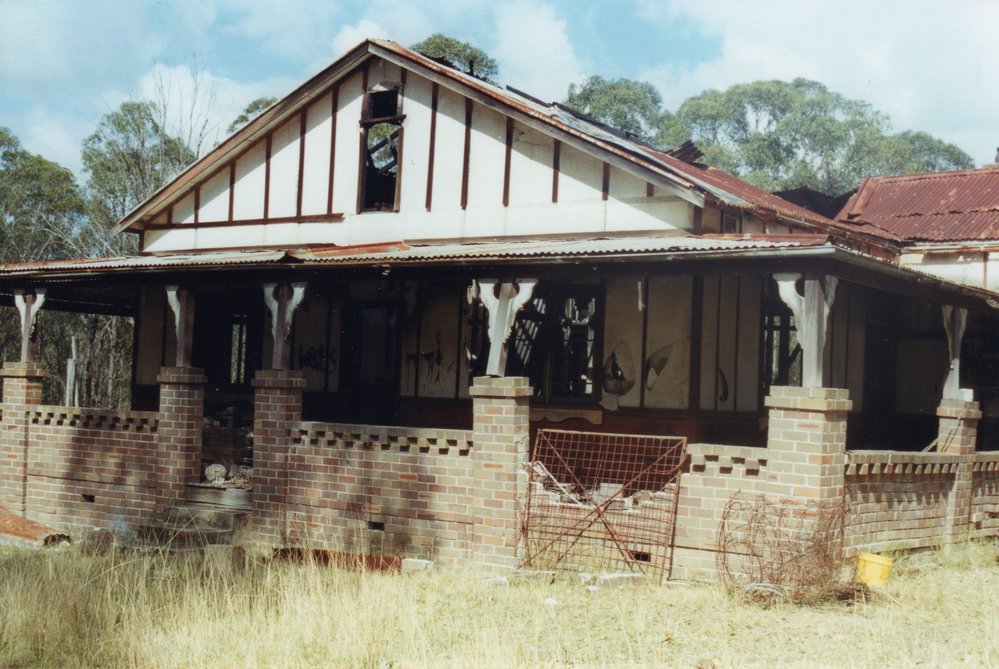 Fire damaged house on Reservoir Road, Blacktown