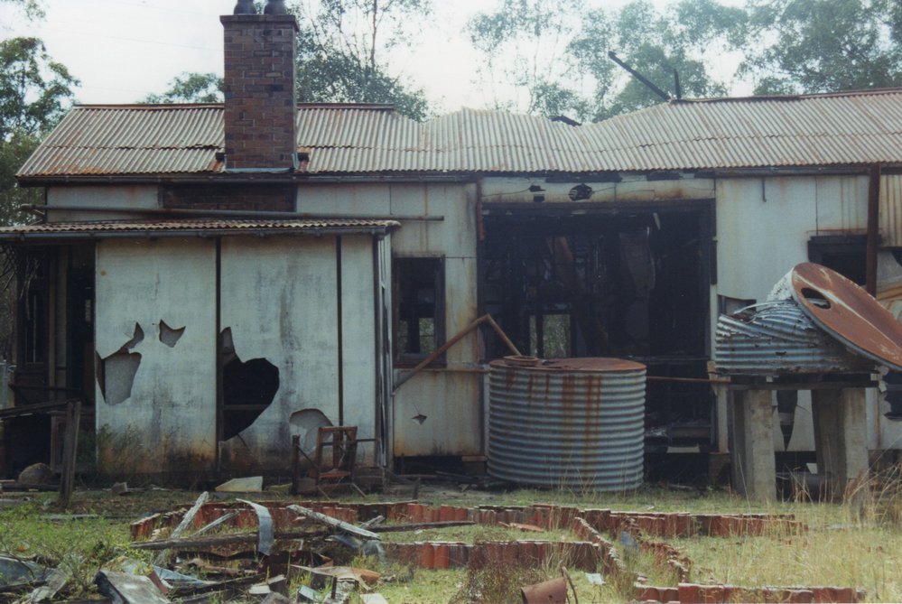 Fire damaged house on Reservoir Road, Blacktown