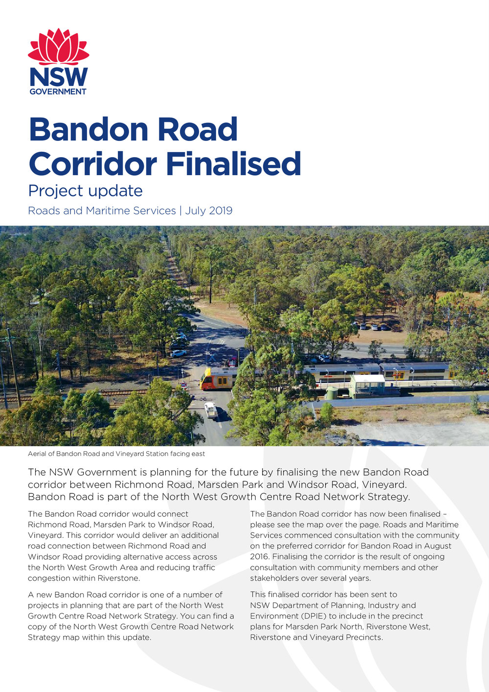 Bandon Road Corridor, Community Update, July 2019