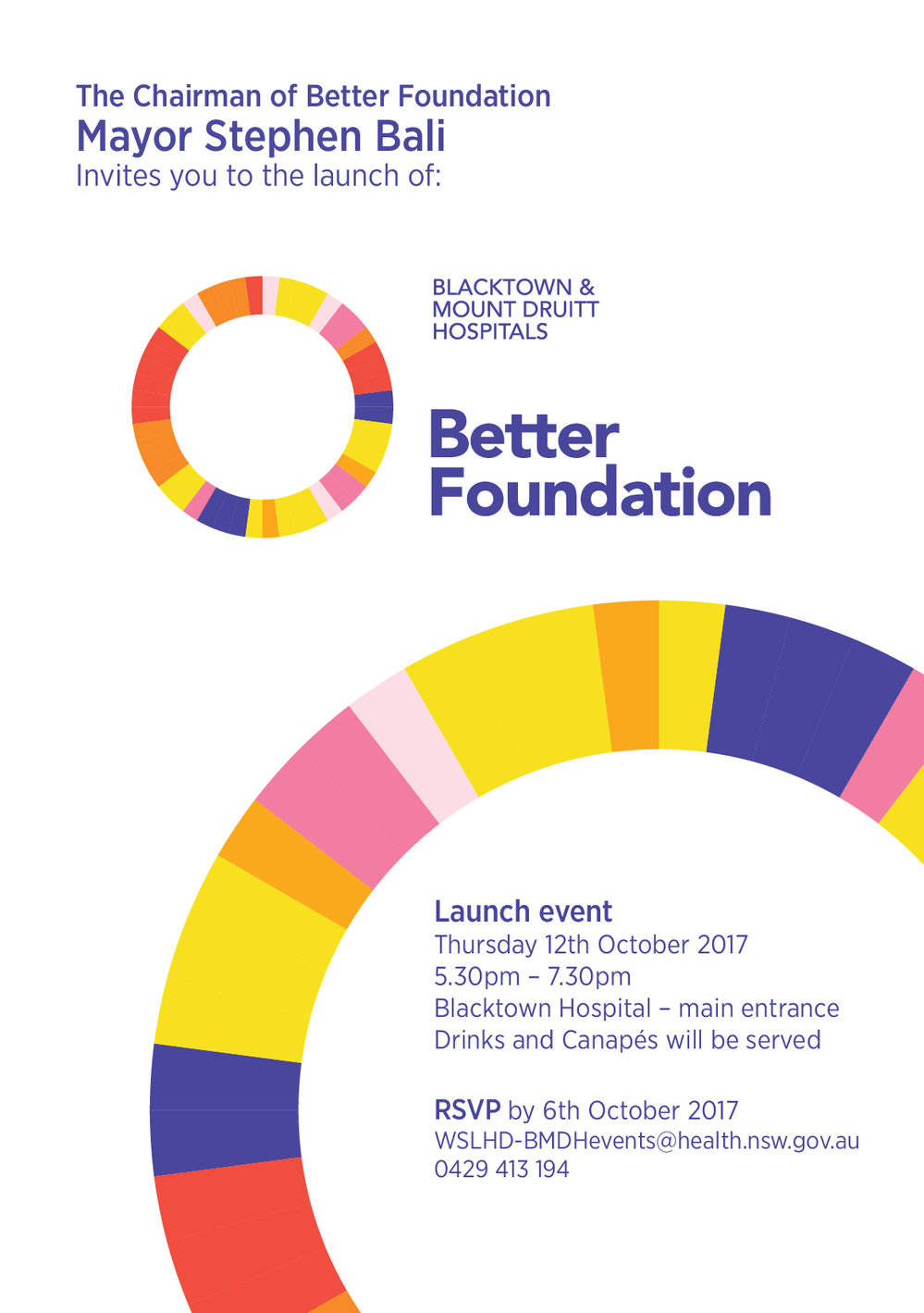 Better Foundation Launch invitation, 2017