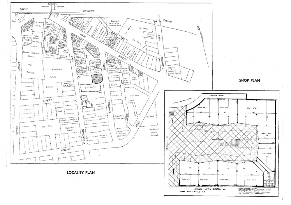 Blacktown Central Business District (CBD),1963