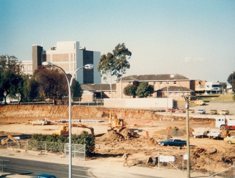 Construction of Patrick Mall, Blacktown