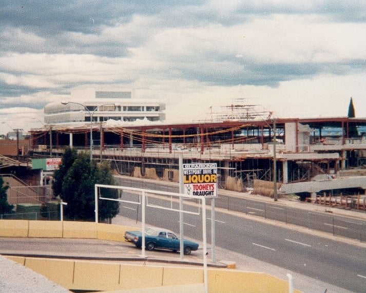 Construction of Patrick Mall, Blacktown