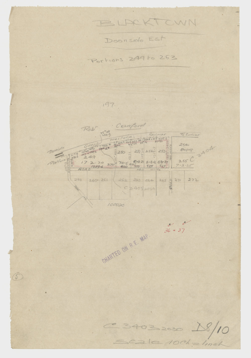 Doonside Estate, Doonside portions 249 to 253, c1924