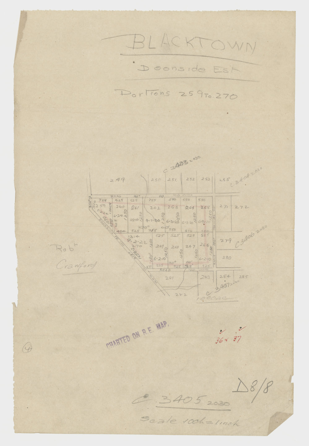 Doonside Estate, Doonside portions 259 to 270, c1924