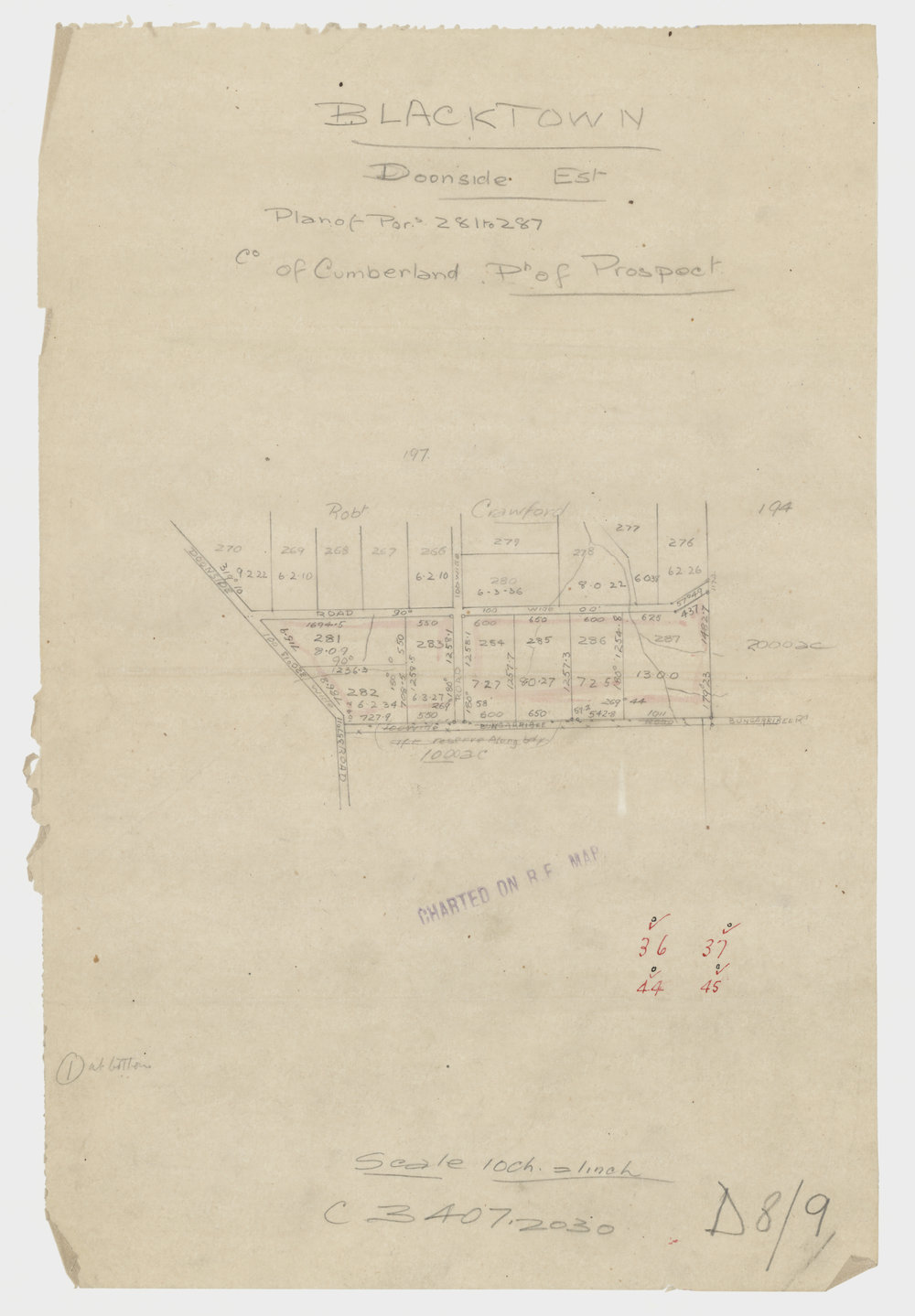 Doonside Estate, Doonside portions 281 to 287, c1924