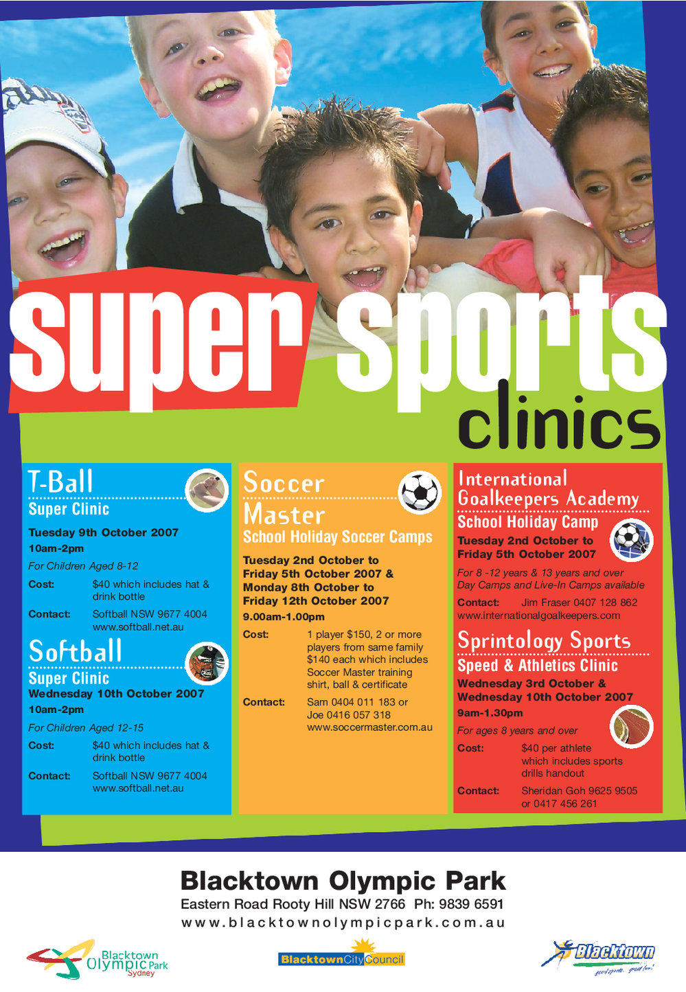 Super Sports Clinics, 2007