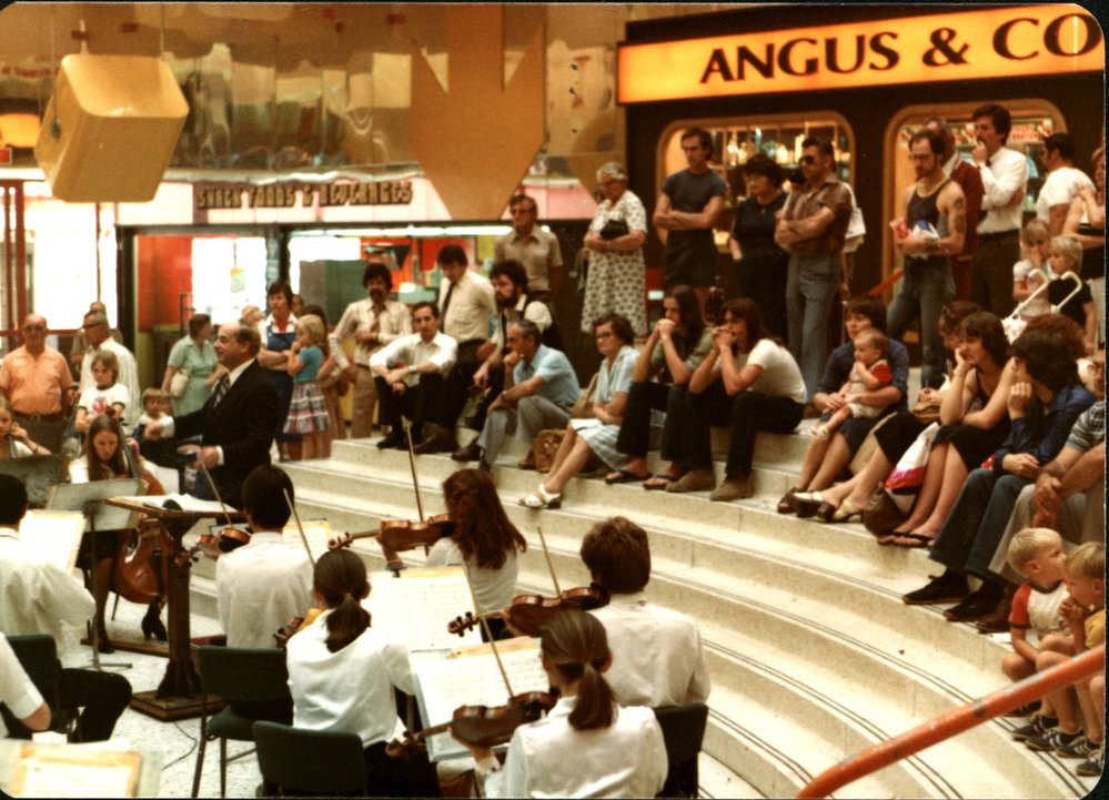Concert at Blacktown Shopping Centre, 1979