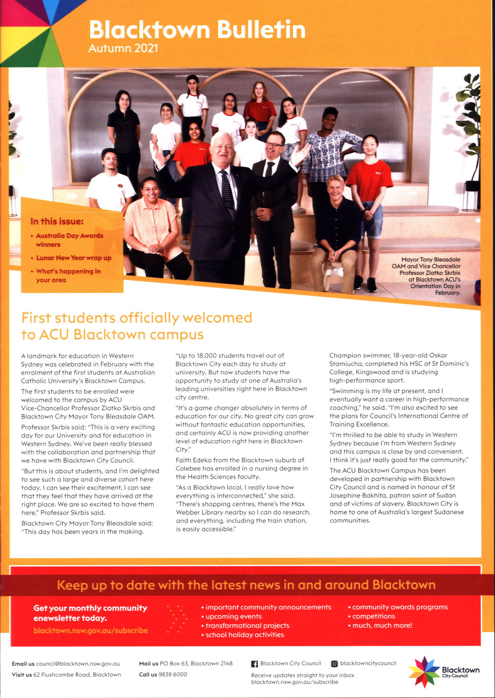 Blacktown City Bulletin, Autumn 2021