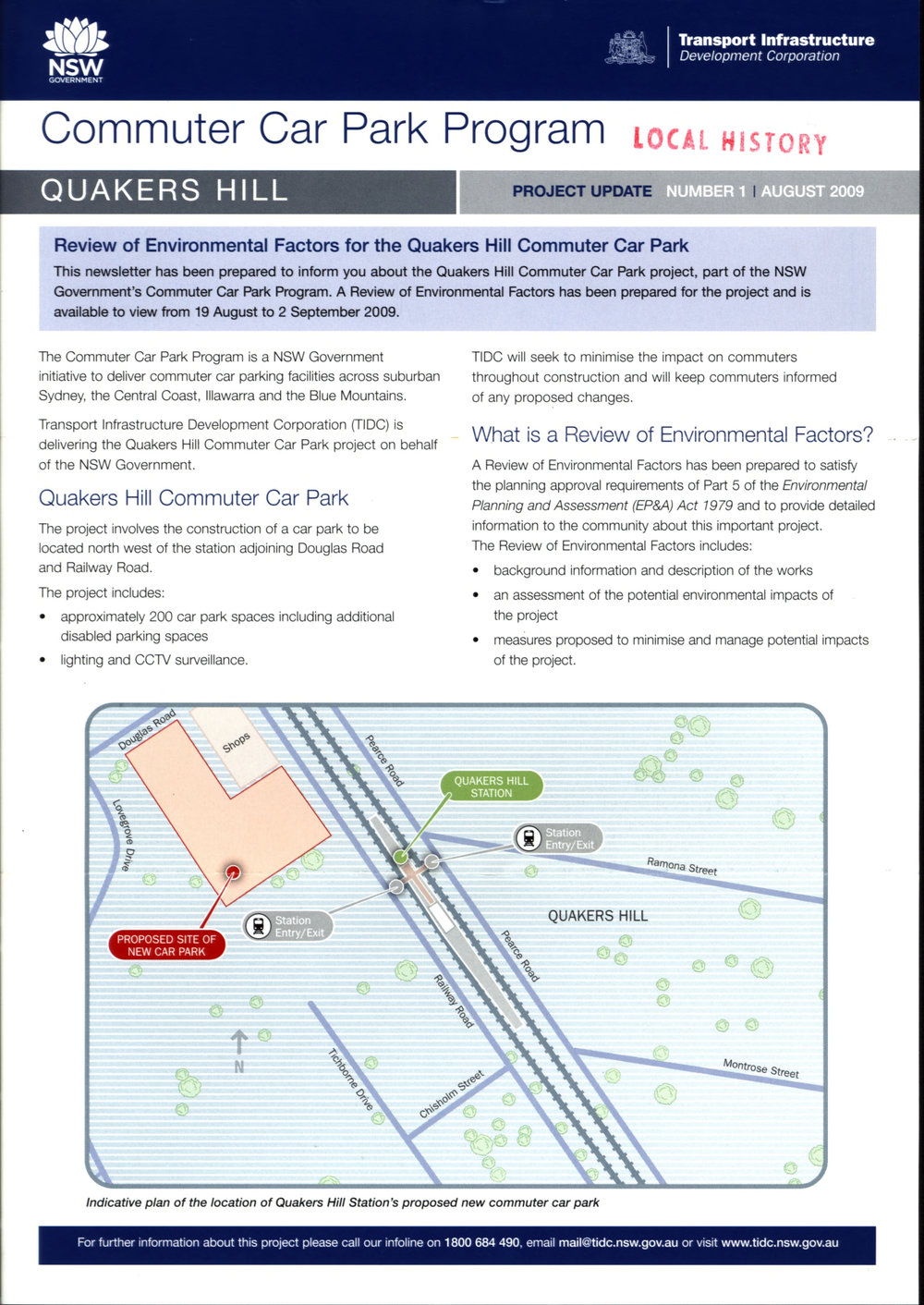 Commuter Car Park Program, Quakers Hill,  2009