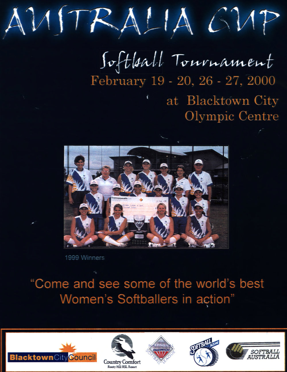 Australia Cup Softball Tournament, 2000
