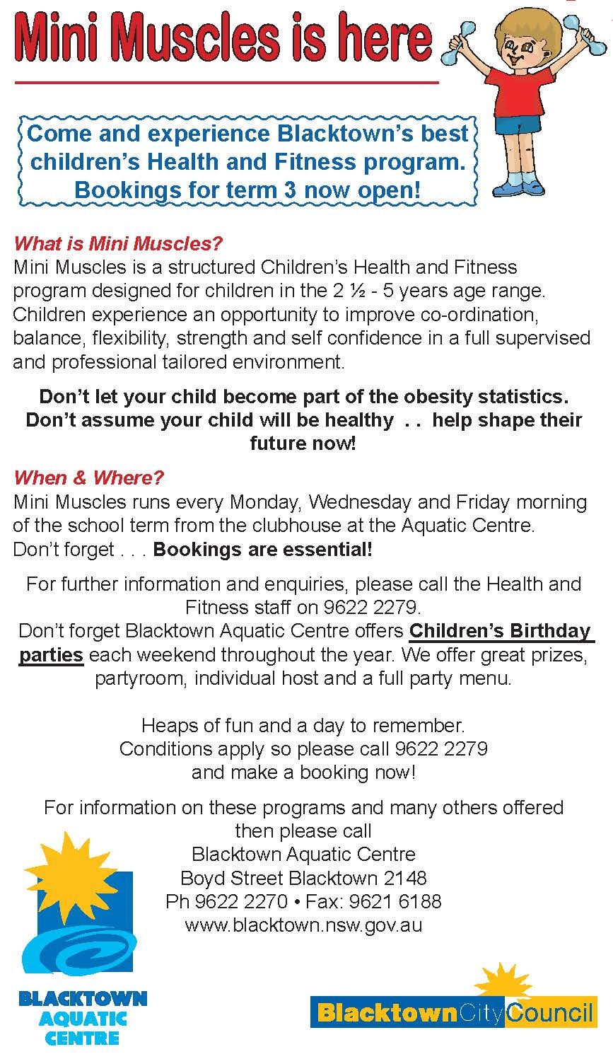 Mini Muscles is here program