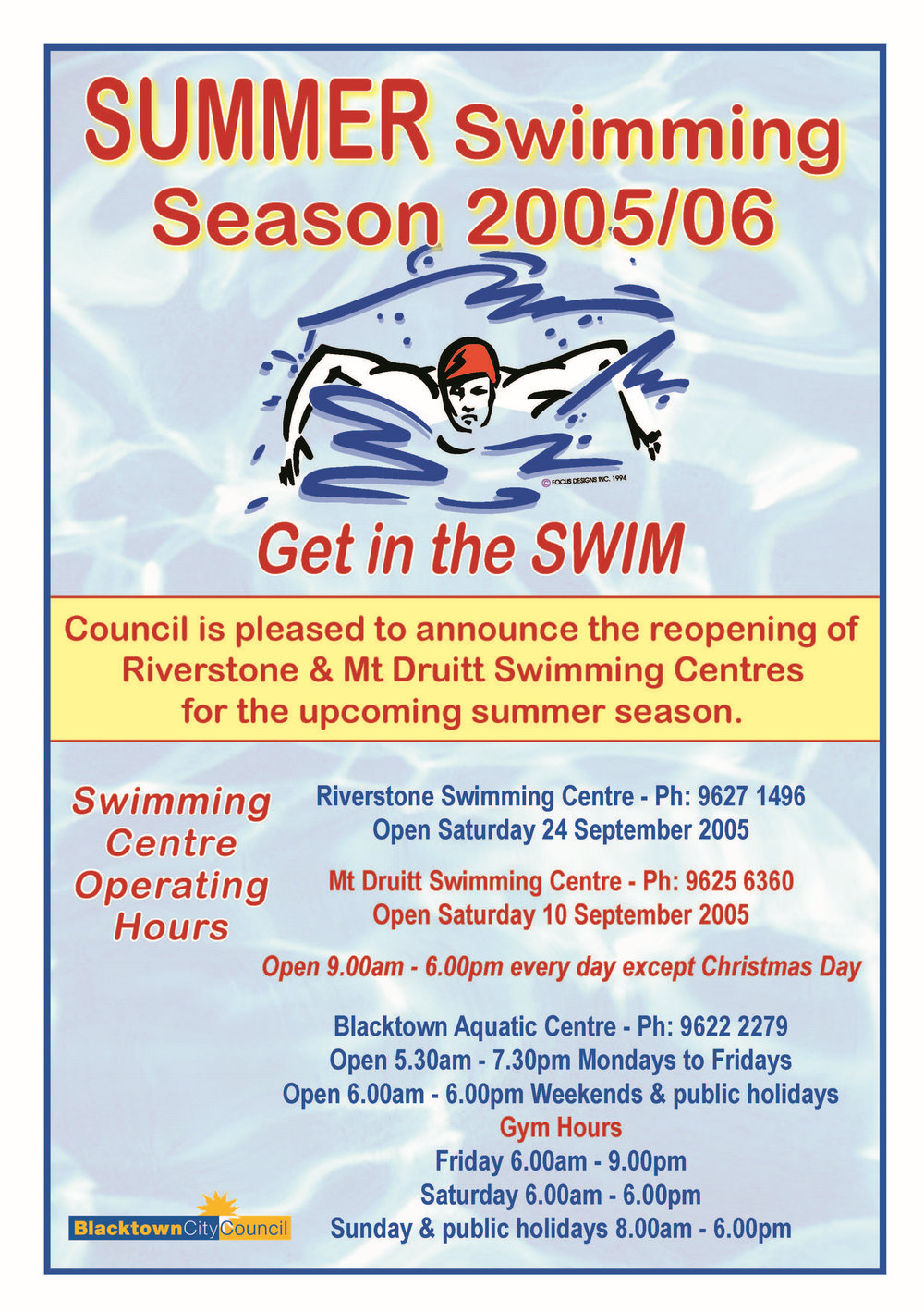 Summer Swimming Season 2005/09