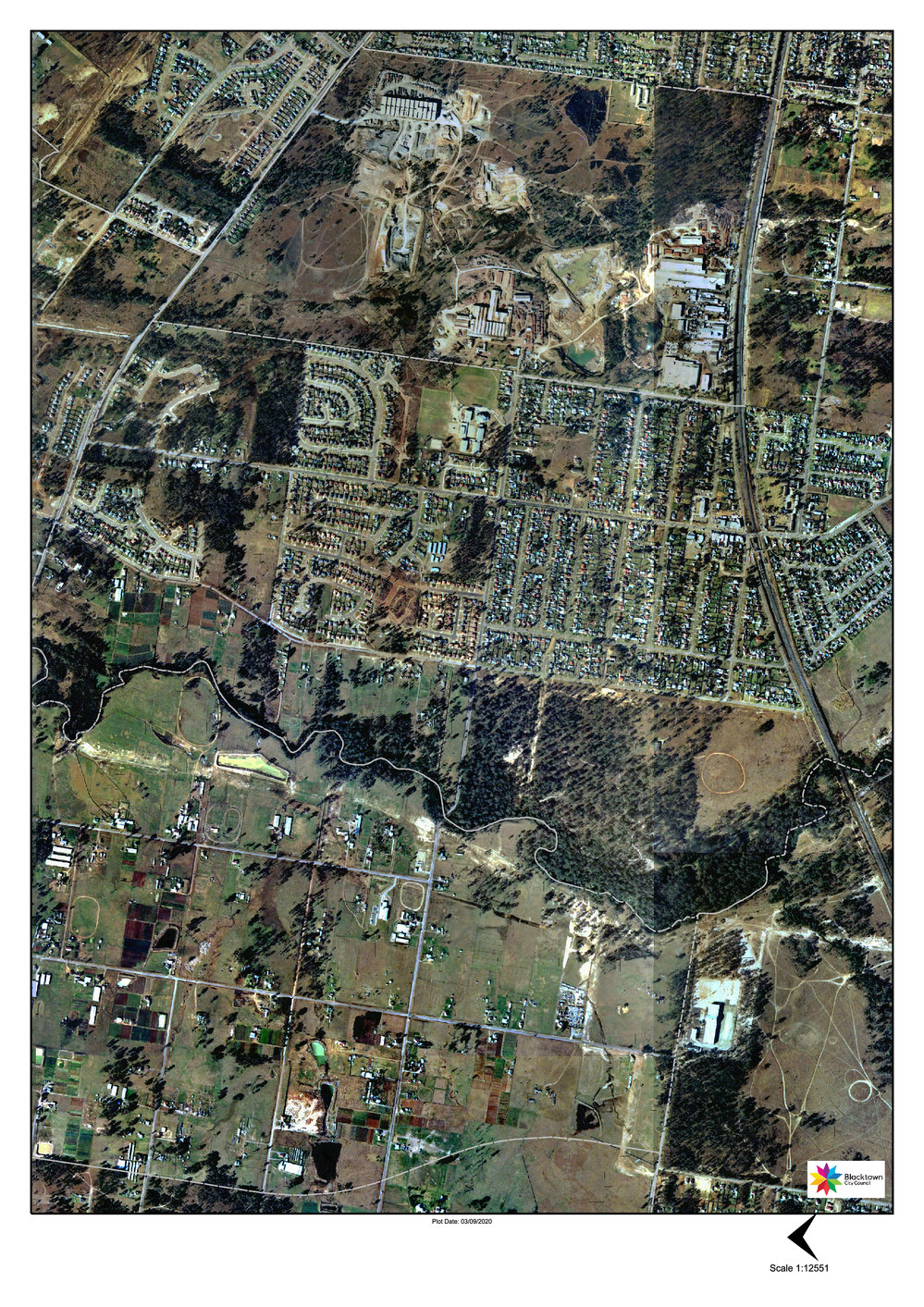 Aerial photograph, Doonside, c1977