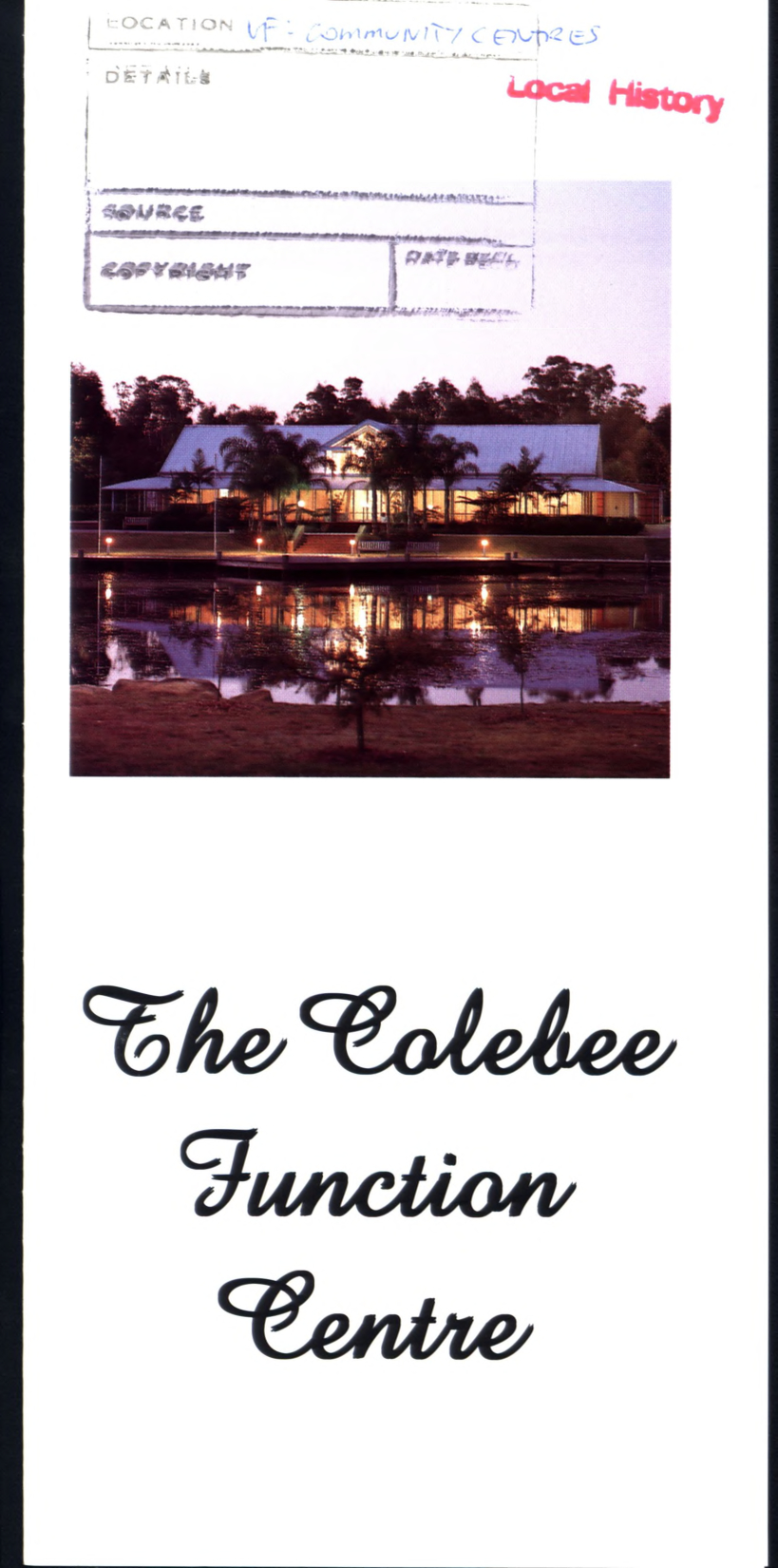 Colebee Function Centre, Nurragingy Reserve, Doonside