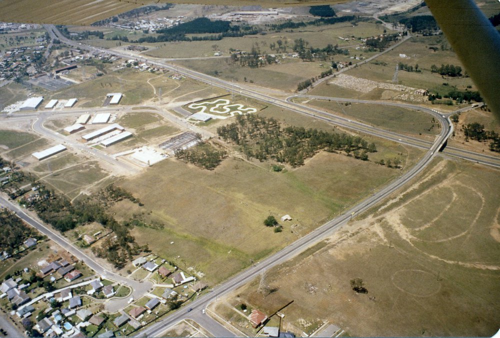 Aerial view of Prospect Highway and Great Western Highway, Prospect