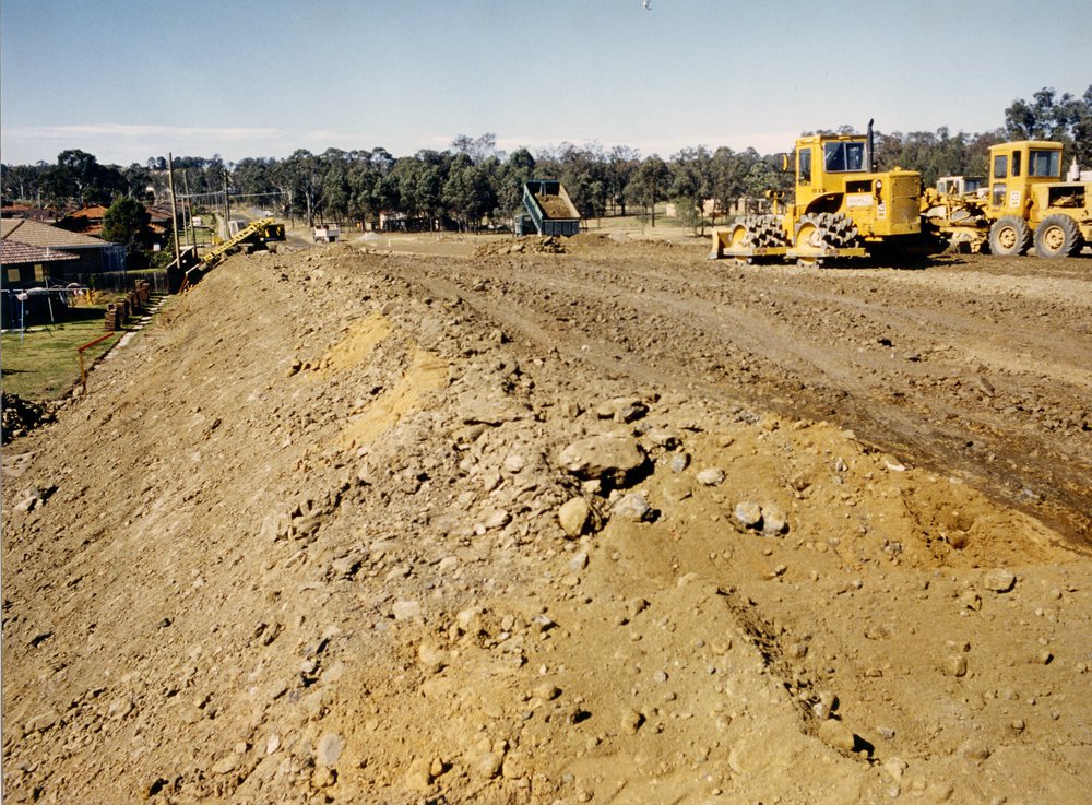 Construction of Davis Overpass, Rooty Hill