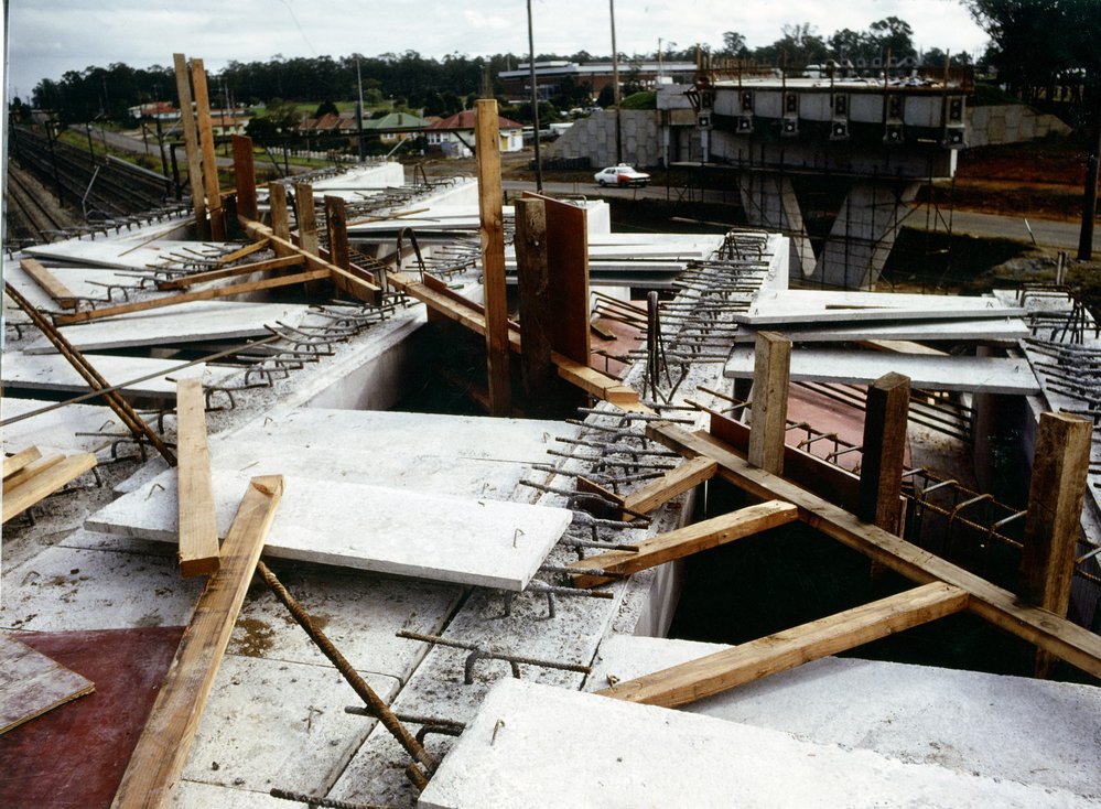Construction of Davis Overpass, Rooty Hill