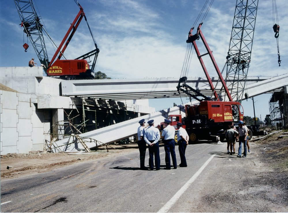 Construction of Davis Overpass, Rooty Hill
