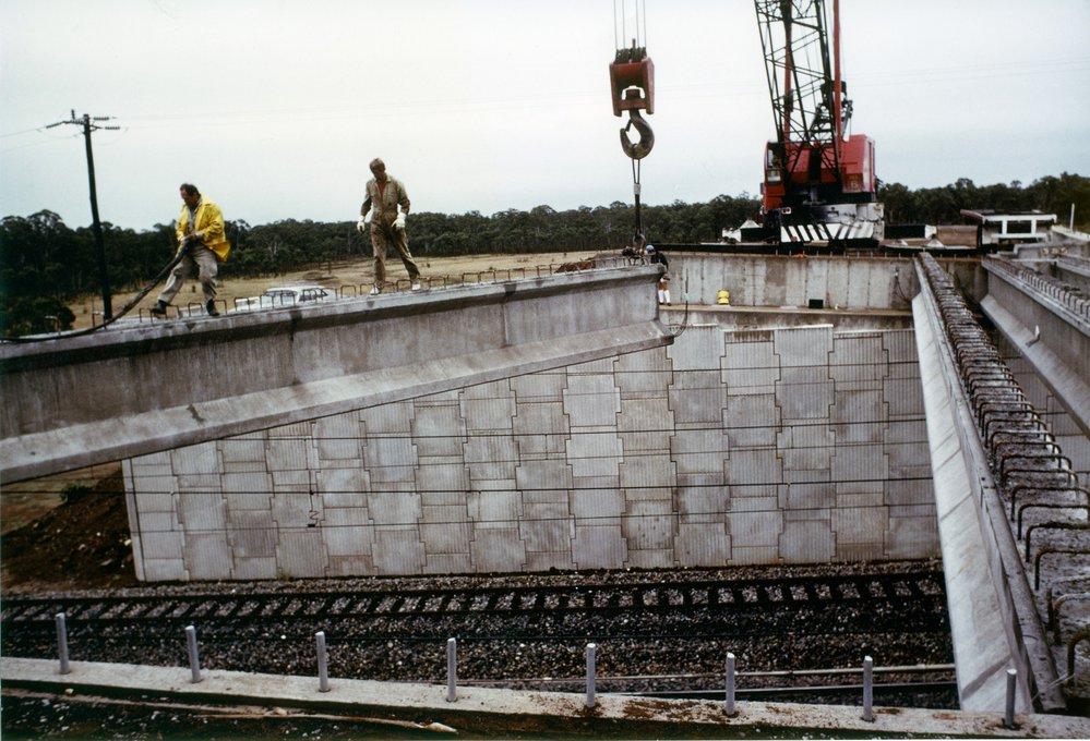 Construction of Davis Overpass, Rooty Hill