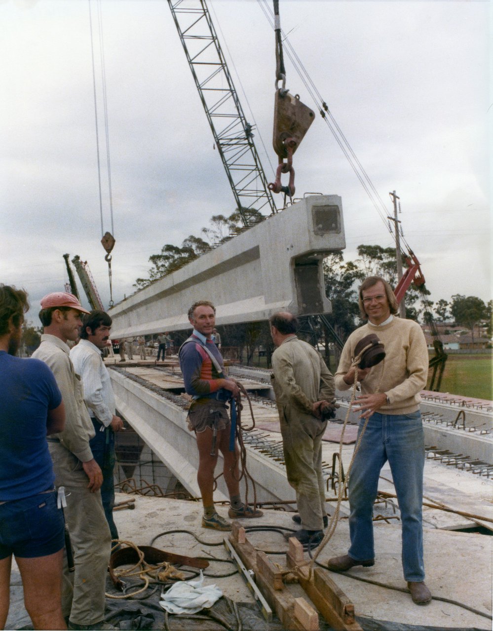 Construction of Davis Overpass, Rooty Hill
