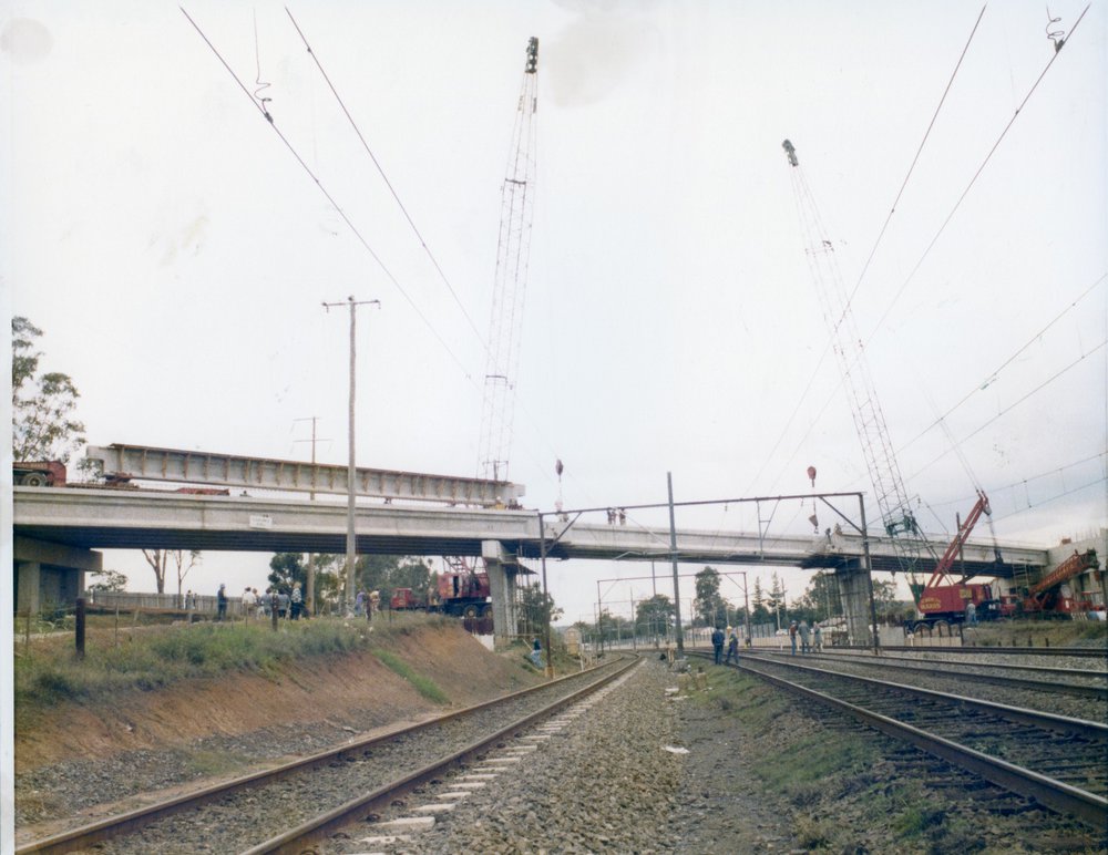 Construction of Davis Overpass, Rooty Hill