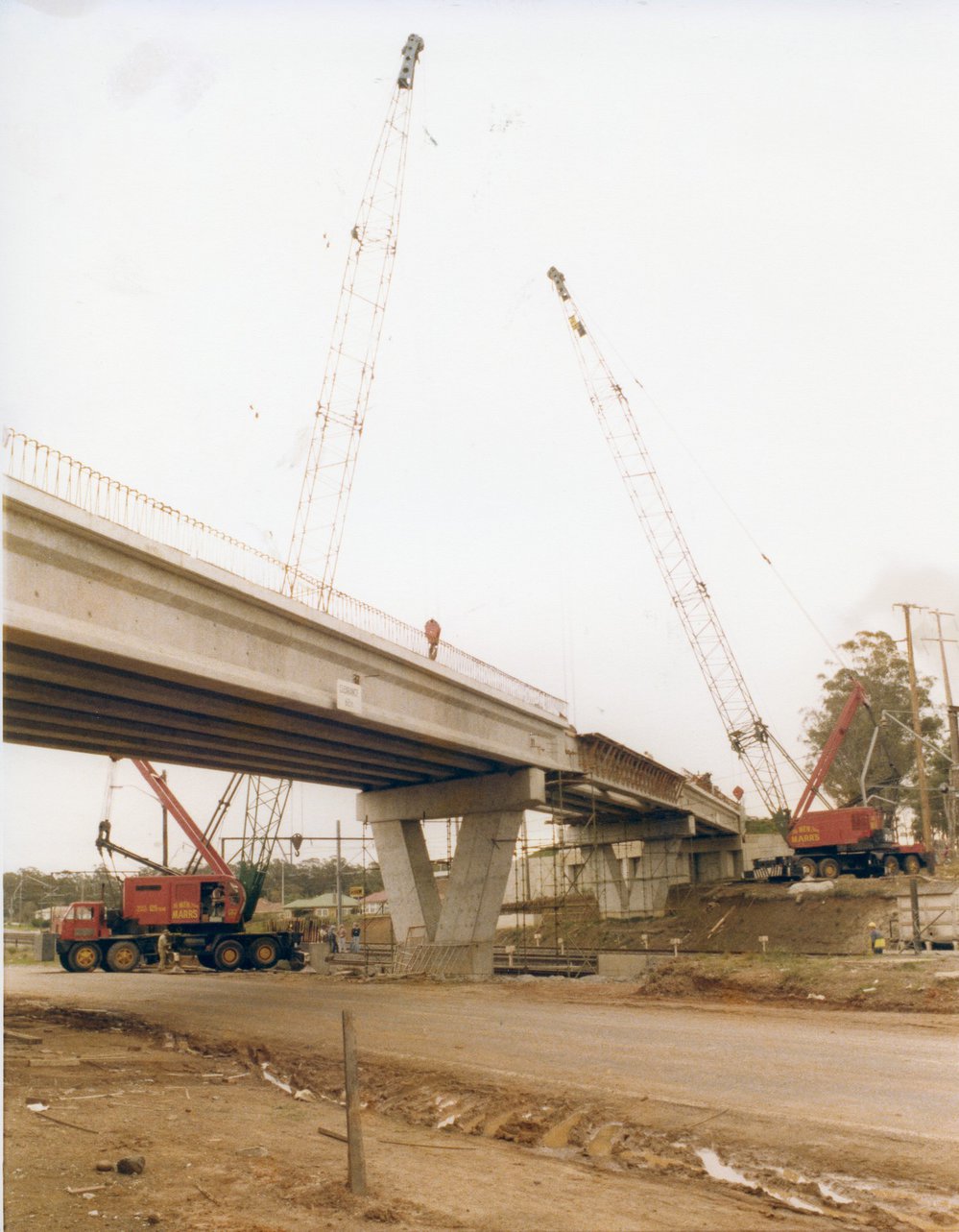 Construction of Davis Overpass, Rooty Hill