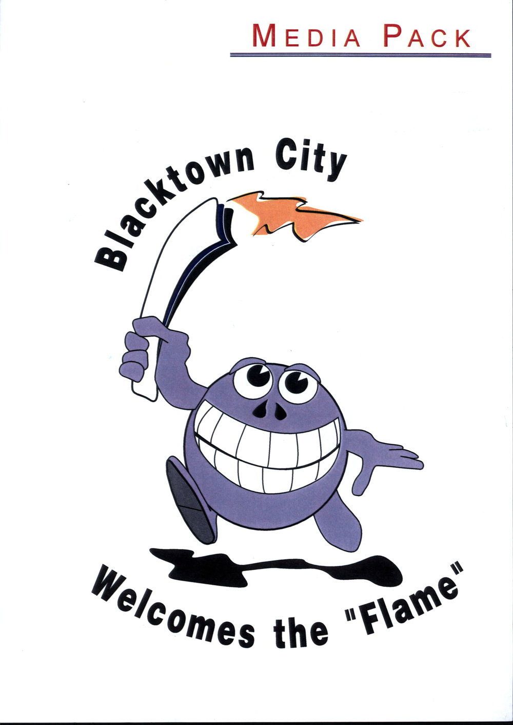 Blacktown City Welcomes the "Flame" media pack, 2000