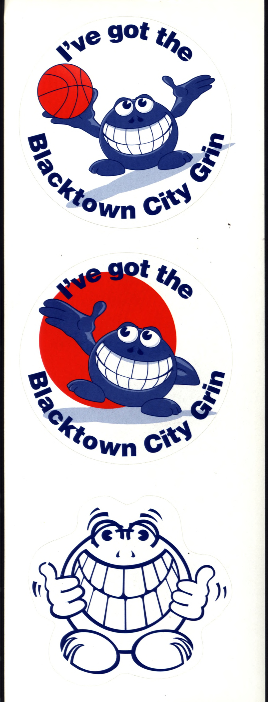 Blacktown City Grin Sticker
